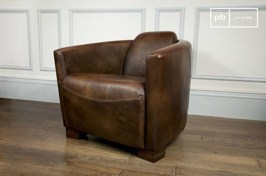Fauteuil cuir Red Baron