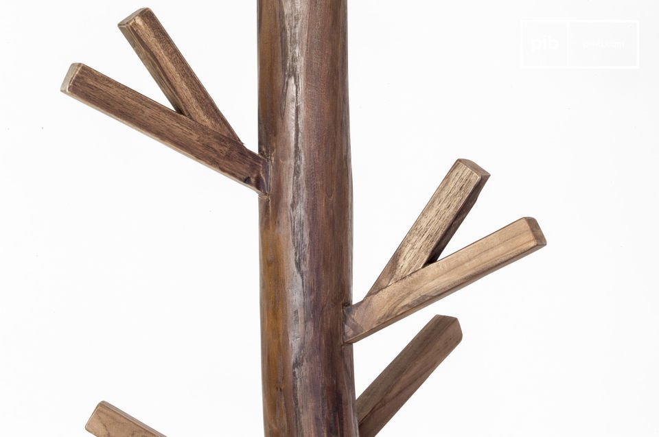 Des supports entièrement en bois pour une touche de nature.