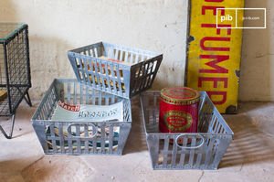 3 paniers métalliques gigognes