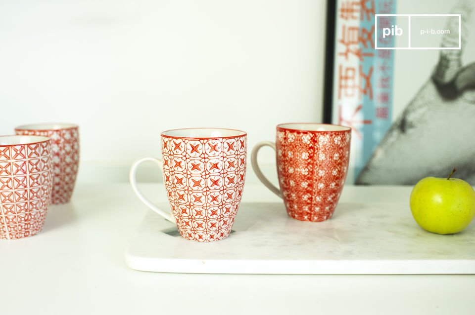 Quatre tasses à associer aux autres modèles de la même gamme.