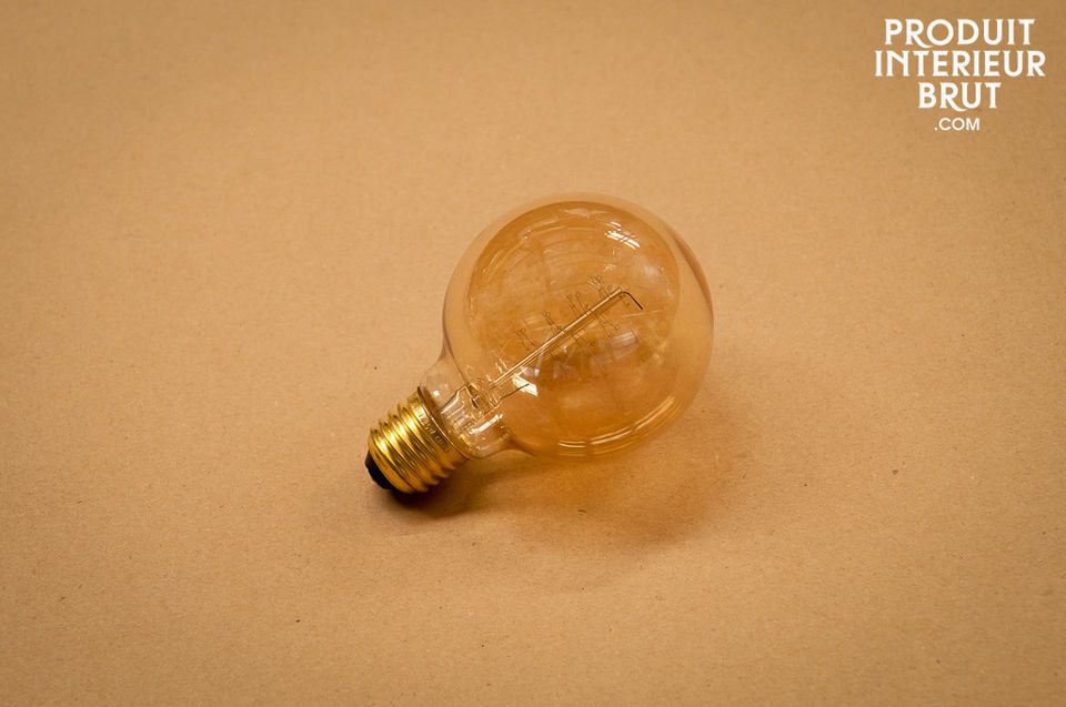 Grosse ampoule sphérique à filament rétro