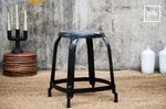 Ancienne collection de tabouret industriel