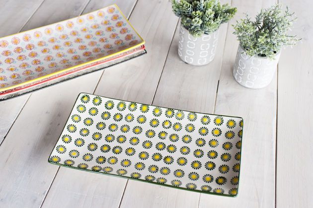 Assiettes rectangulaires Julia