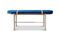 Miniature Banc en velours bleu Aurora Détouré