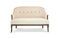 Miniature Banquette 2 places lin et coton beige Léonie Détouré