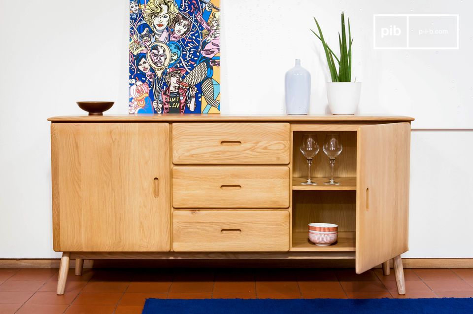 Buffet en chêne clair  Kadrell