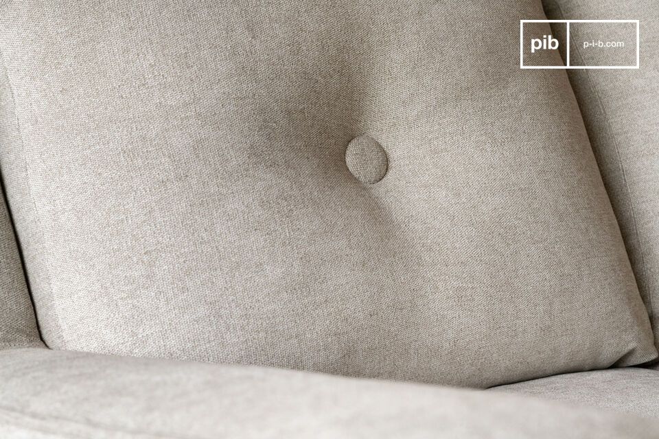 Les lignes géométriques épurées confèrent à ce canapé une silhouette raffinée et