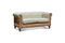 Miniature Canapé chesterfield 2 places lin et coton amande Montaigu Détouré