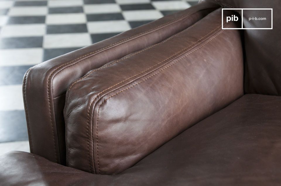 Un coussin d'accoudoir ingénieusement placé pour parfaire le confort.