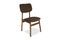 Miniature Chaise en acacia verni Larssön Détouré
