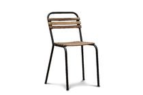 Chaise industrielle en bois 