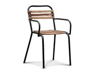 Chaise Industrielle à accoudoirs