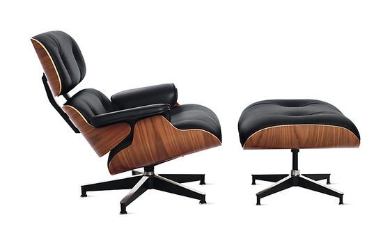 Chaise longue et pouf Eames