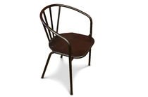 Chaise métallique noire 
