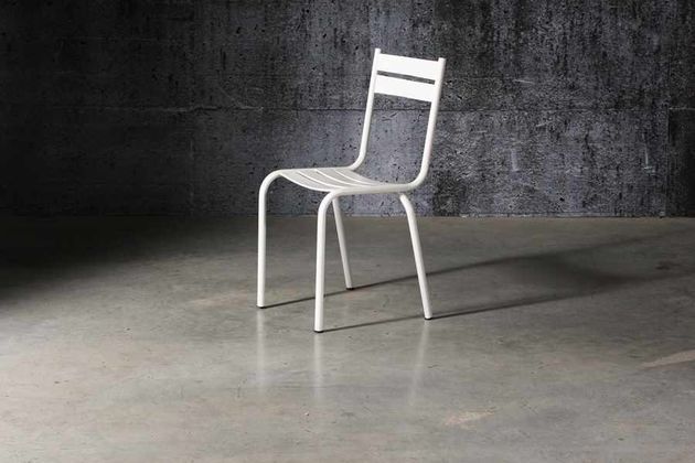 Chaise Pretty blanche unie