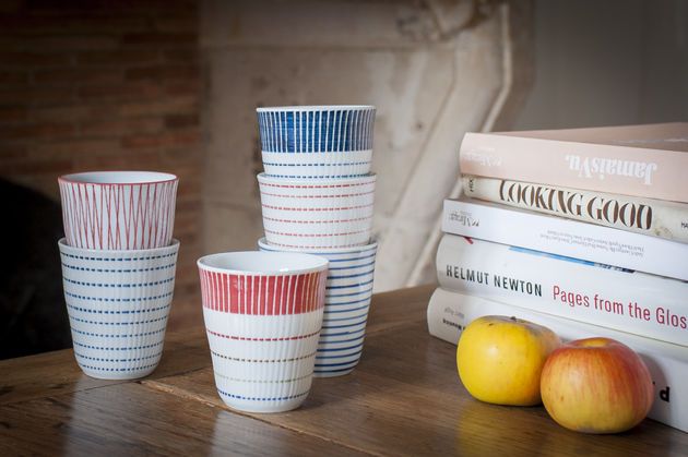 Ensemble de 6 tasses en porcelaine Grite