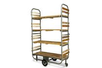 Etagère à roulette en bois 