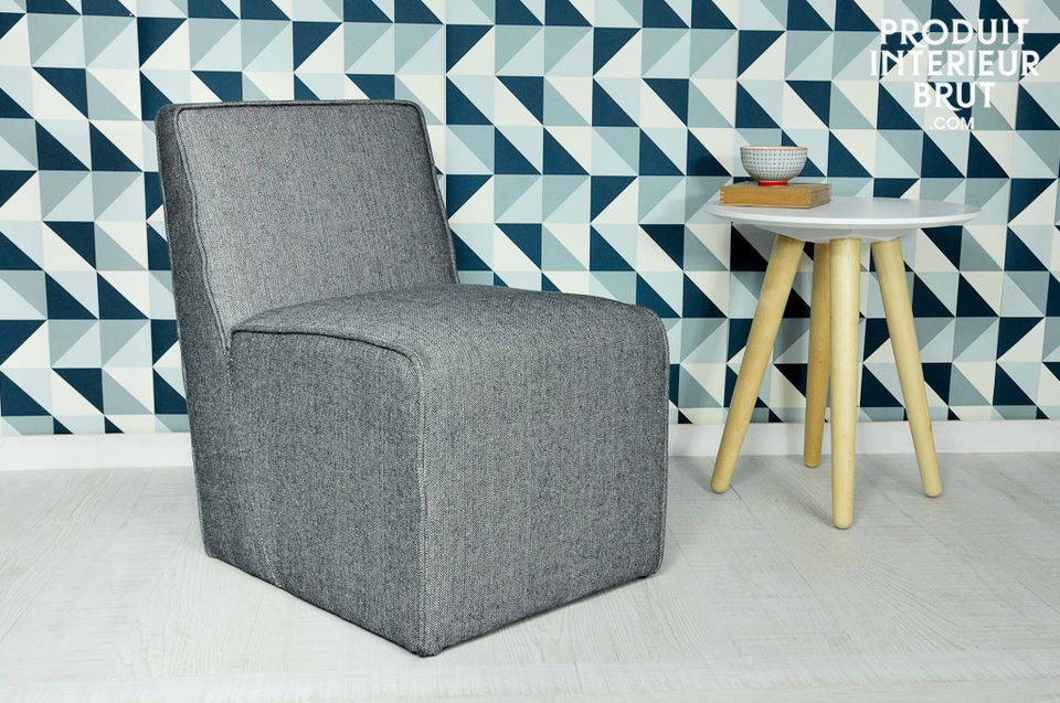 Fauteuil Alborg tissu gris