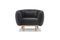 Miniature Fauteuil arrondi en velours gris  Olson Détouré