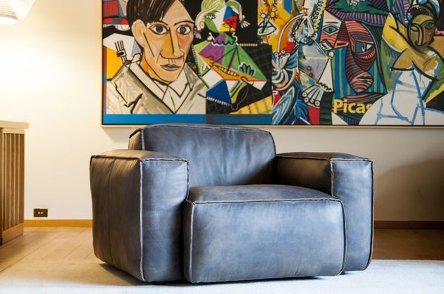 Fauteuil en cuir Atsullivan