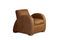 Miniature Fauteuil club en cuir camel Rockefeller Détouré