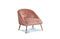 Miniature Fauteuil en velours rose  Barnolomeo Détouré