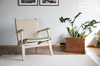 Fauteuil en chêne maillé Satow