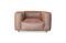 Miniature Fauteuil en cuir camel Krieger Détouré