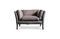 Miniature Fauteuil en cuir gris  Hamar Détouré