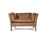 Fauteuil en cuir camel 