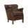 Miniature Fauteuil en cuir pleine fleur noisette Neoturner Détouré