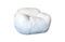 Miniature Fauteuil en fourrure blanc  Cinto Détouré