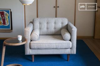 Fauteuil en tissu Silkeborg