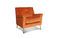Miniature Fauteuil en velours orange  Elbrousse Détouré