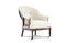 Miniature Fauteuil rond en lin et coton beige  Léonie Détouré
