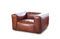 Miniature Fauteuil en cuir acajou Krieger Détouré