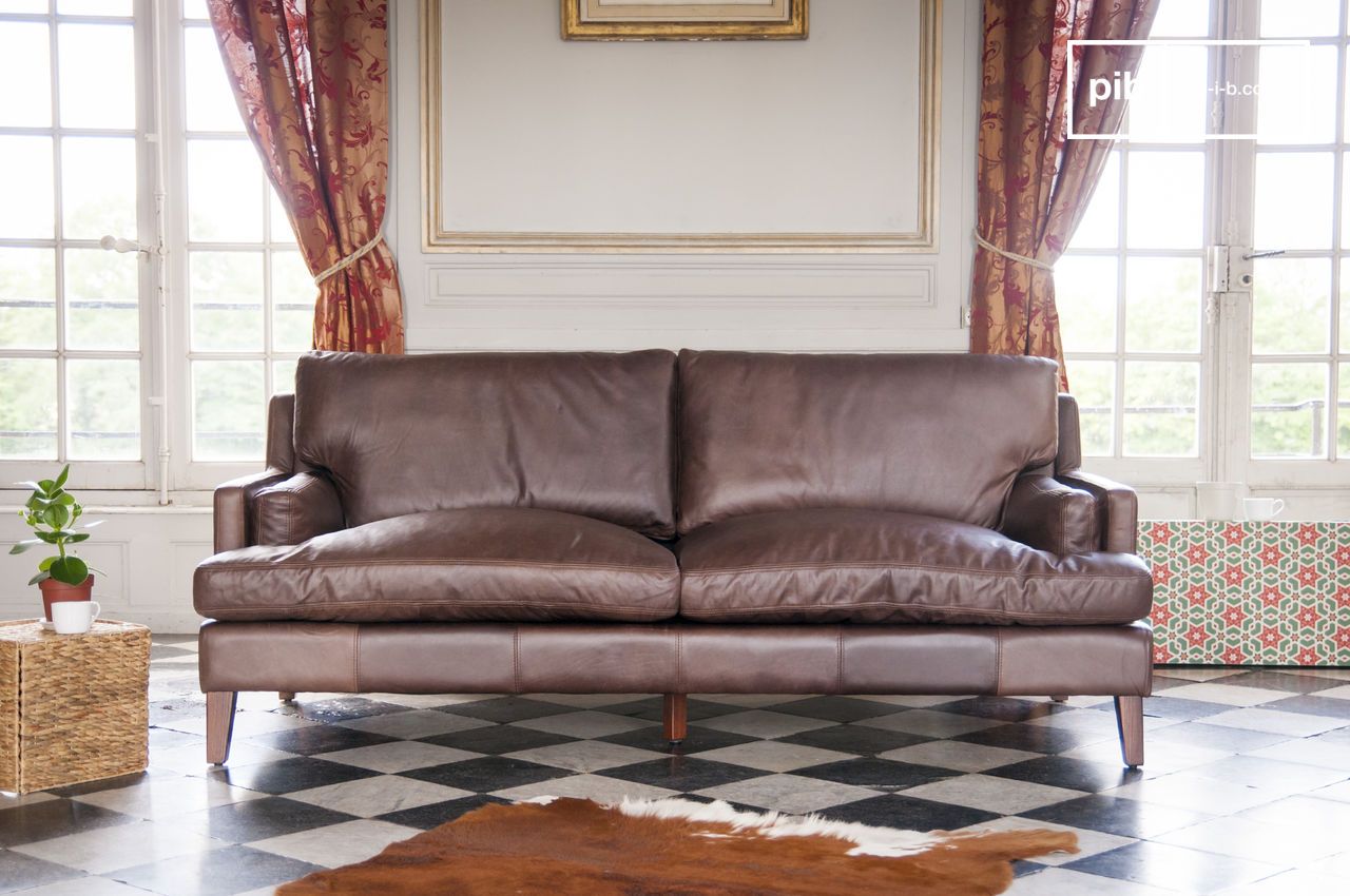 Grand Canapé Cuir Sanary - Format large et confort