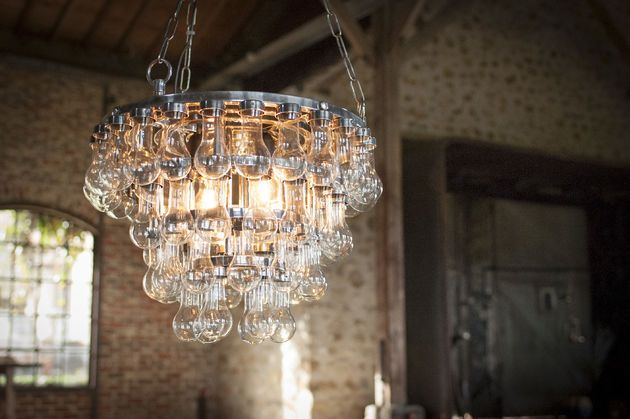Grand lustre en verre Mille Goutes