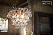 Grand lustre en verre  Mille Goutes