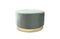 Miniature Grand pouf en laiton et velours  Dallas Détouré
