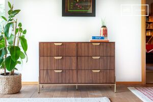 Grande commode en bois foncé Aurora