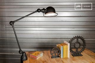 Lampe Jieldé Loft à étau noir mat