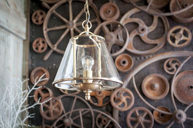 Lampe suspendue en verre Lacanau