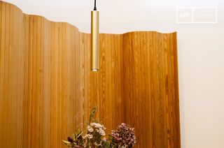 Lampe scandinave suspendue isabelle finition dorée