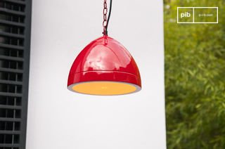 Lampe suspendue Këpsta rouge