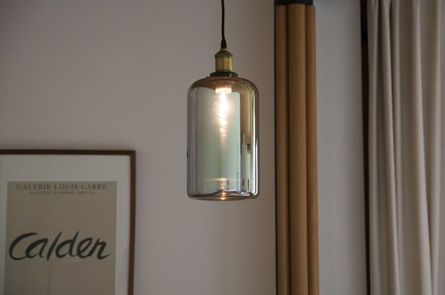 Lampe suspendue miroir en verre Elixir