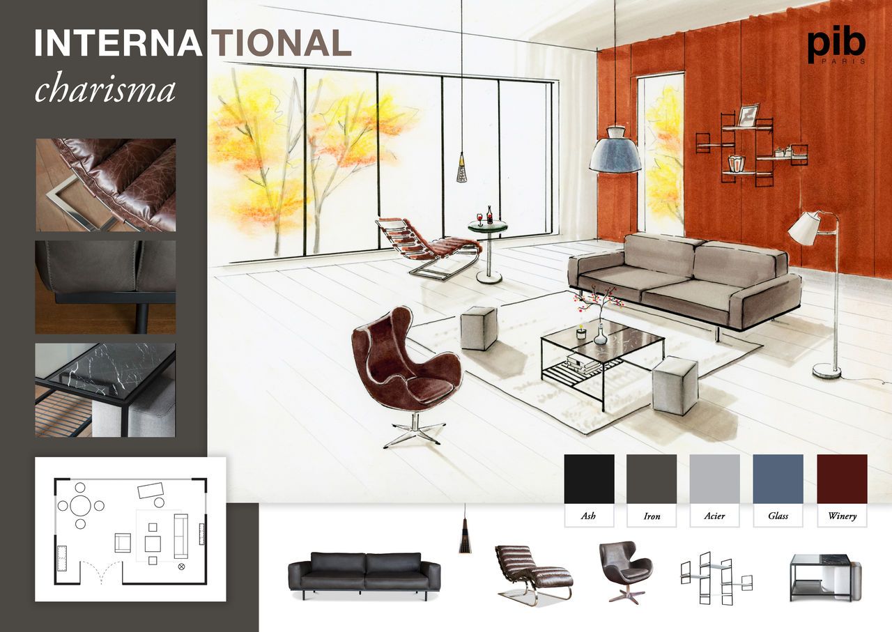 Le charisme international - Planche de style