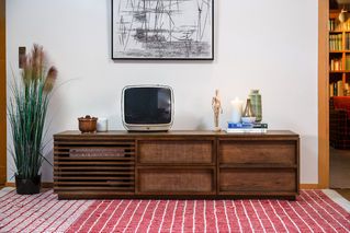 Meuble tv style vintage en bois jake