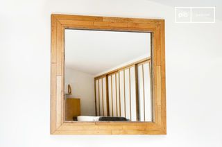 Grand miroir en bois Sheffield