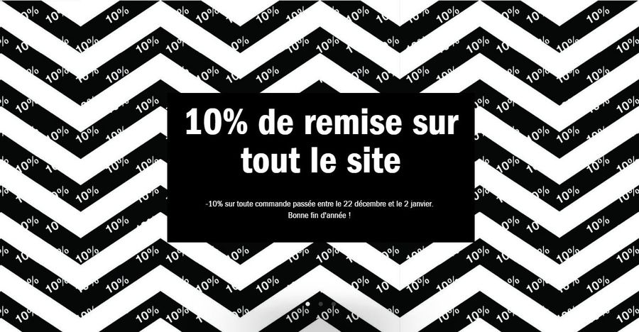 Opération remise 10% sur le site